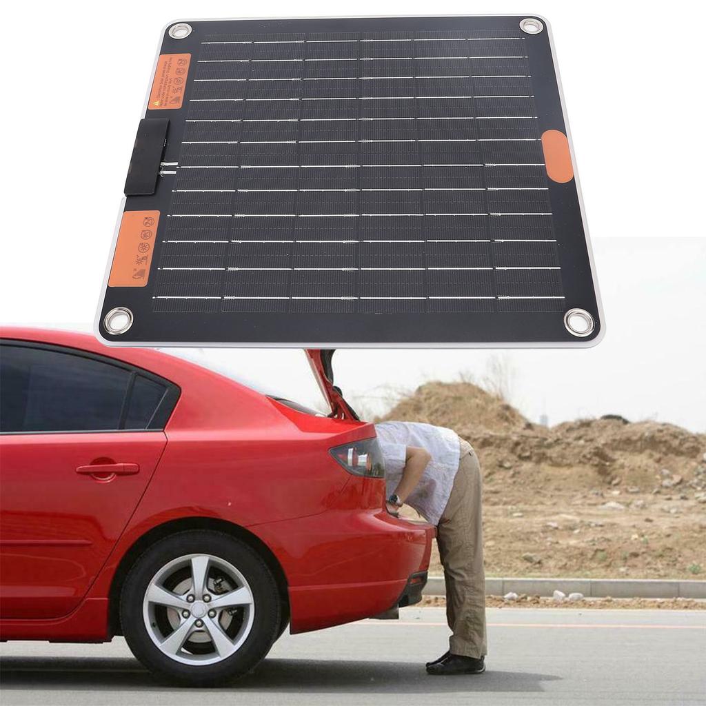 Solar Panel Double Sided 20W Dual TYPE C Output 5V 2A Ultra Thin Portable Solar Panel for Travel Camping