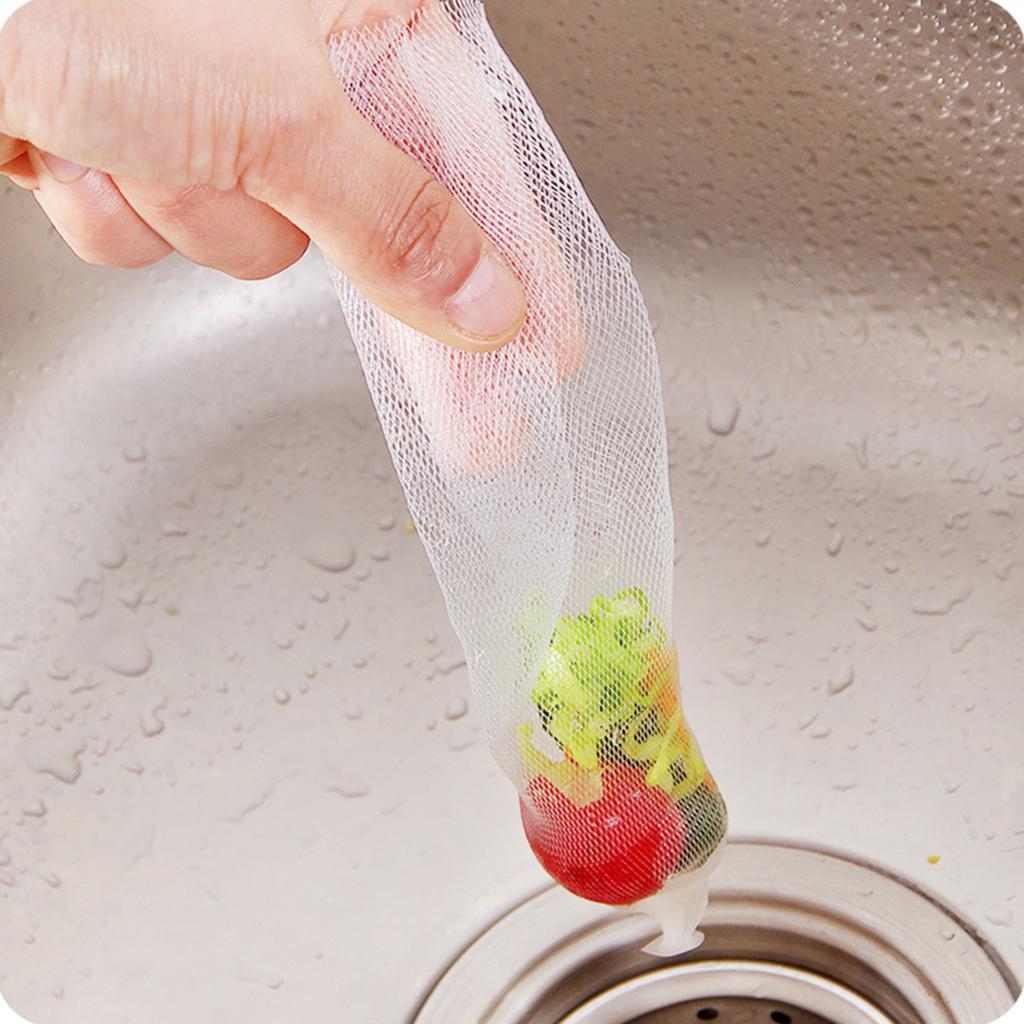 100 STÜCKE Spülen Sieb Netzbeutel PE Einweg Anti Verstopfung Elastisches Spülen Sieb Müllfilterbeutel