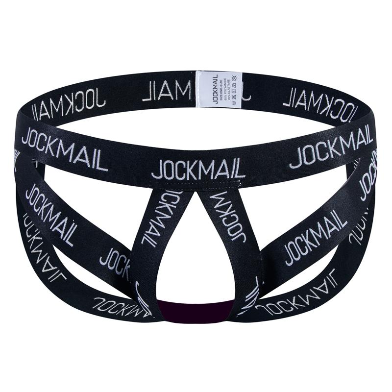 Thong JOCKMAIL One Size Specification Elastic band letter print cut-out design sexy men's underwear