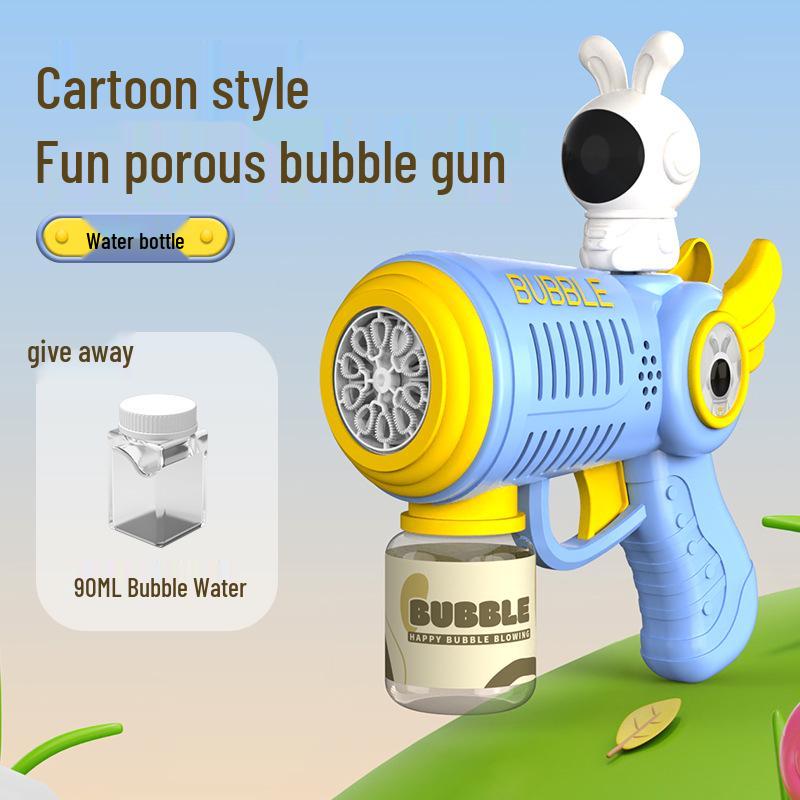 Gatling Bubble Gun: Automatic Electric Handheld Bubble Maker for Kids