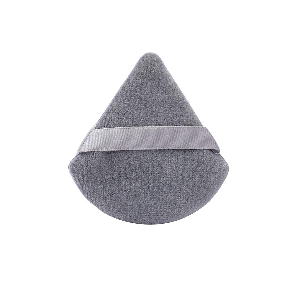 Imported Triangle Velour Powder Puff - Velvet Sponge Makeup Setting Cushion