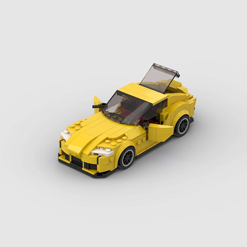 MOC racing car assembly model city sports car building block creative garage toy education bricks Christmas children's gift