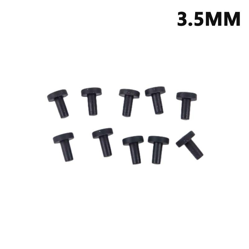10Pcs Black Silicone Rubber Snap-on Hole Plug  3 3.5 5  8 to 12mm Blanking End Caps Seal Stopper