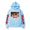 Unisex Anime Hoodie With Print Design Fleece-Lined Oversized Sweatshirt Men Women Casual Long Sleeve Pullover