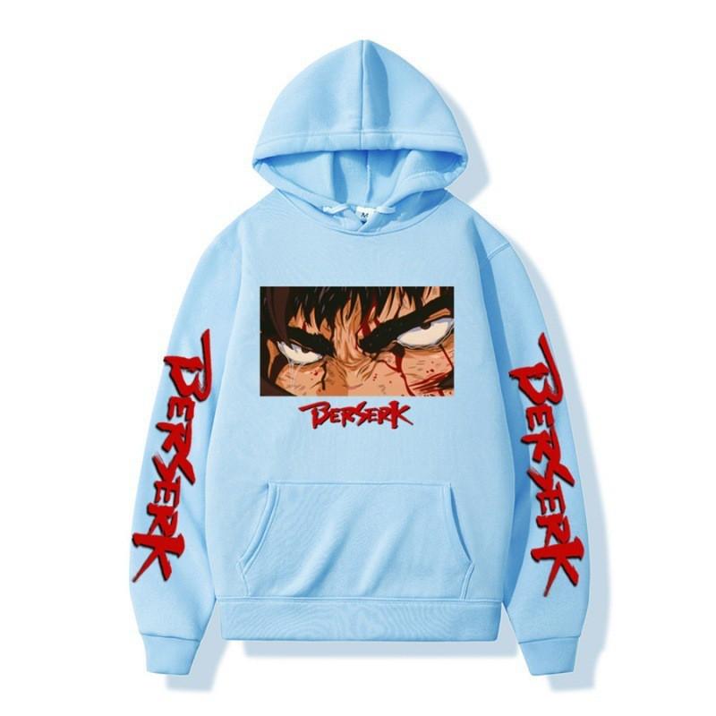Unisex Anime Hoodie With Print Design Fleece-Lined Oversized Sweatshirt Men Women Casual Long Sleeve Pullover