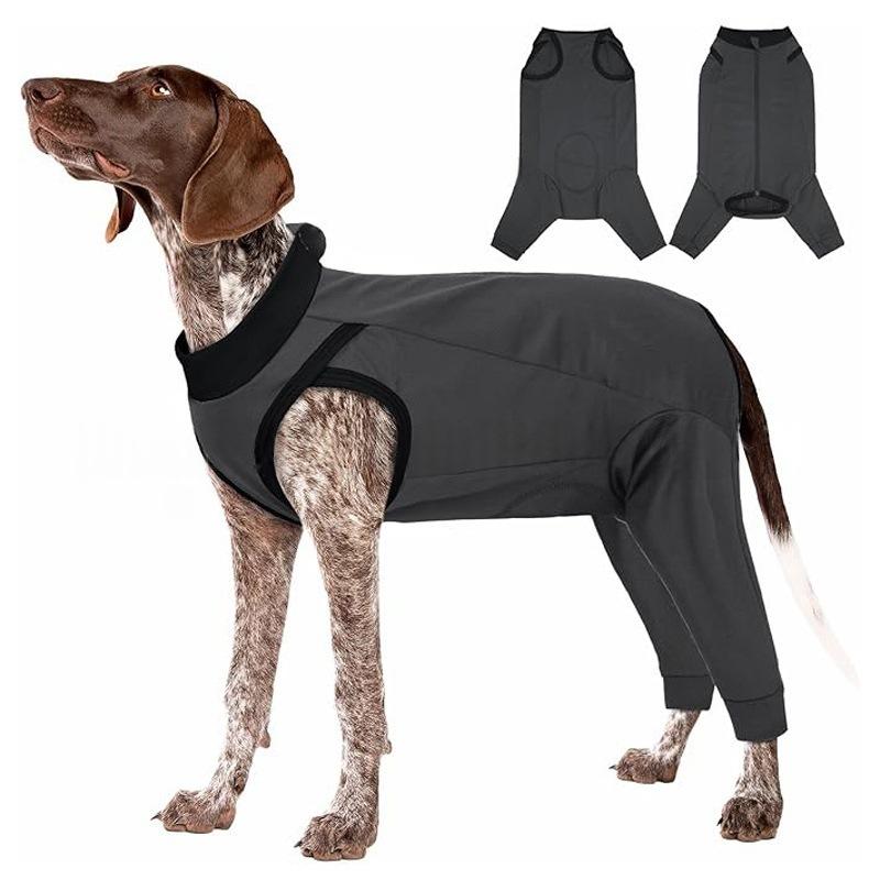 Dog Post Op Suit Comfy Female Male Dogs Spay Neuter Suit Wound Protector, Hind Leg Dog Recovery Surgery Sleeve Pet Medical Shirt