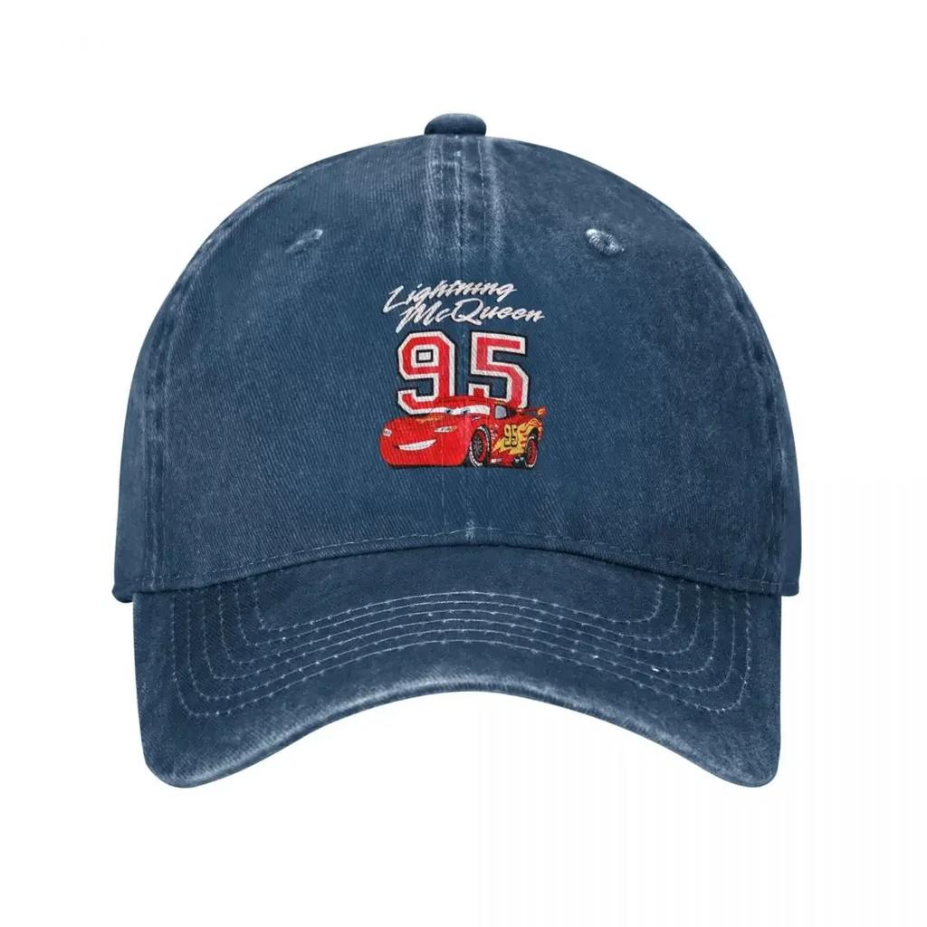 Cars Boys Lightning McQueen Baseball Cap Dad Hat Luxury Hat Baseball For Unisex Women's