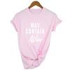 Kann Wein enthalten T-Shirt Alkohol Shirts Damen Buchstaben Print Tops Lustiges Trinkshirt Freizeit Kurz