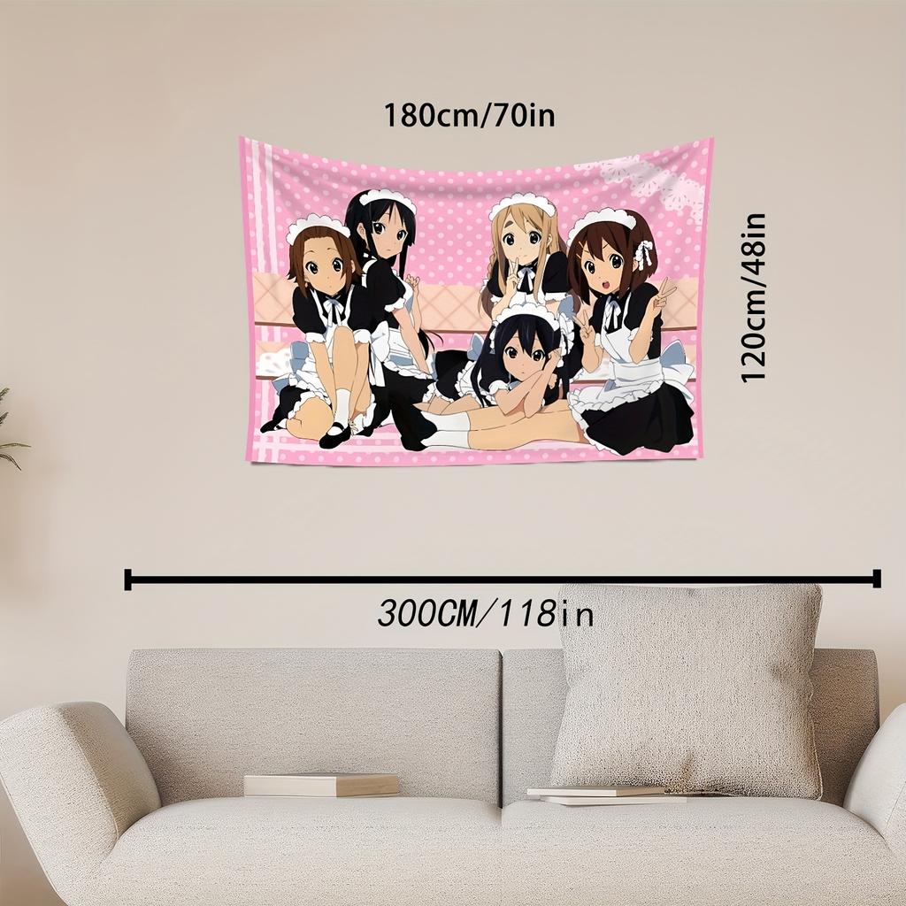VIKAMA Maid Costume Party Tapestry Wall Art Decoration Suitable for Living Room Bedroom Dormitory Home Furnishings
