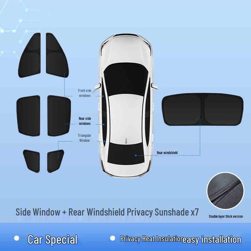 Aige Summer Car Window Sunshade Set