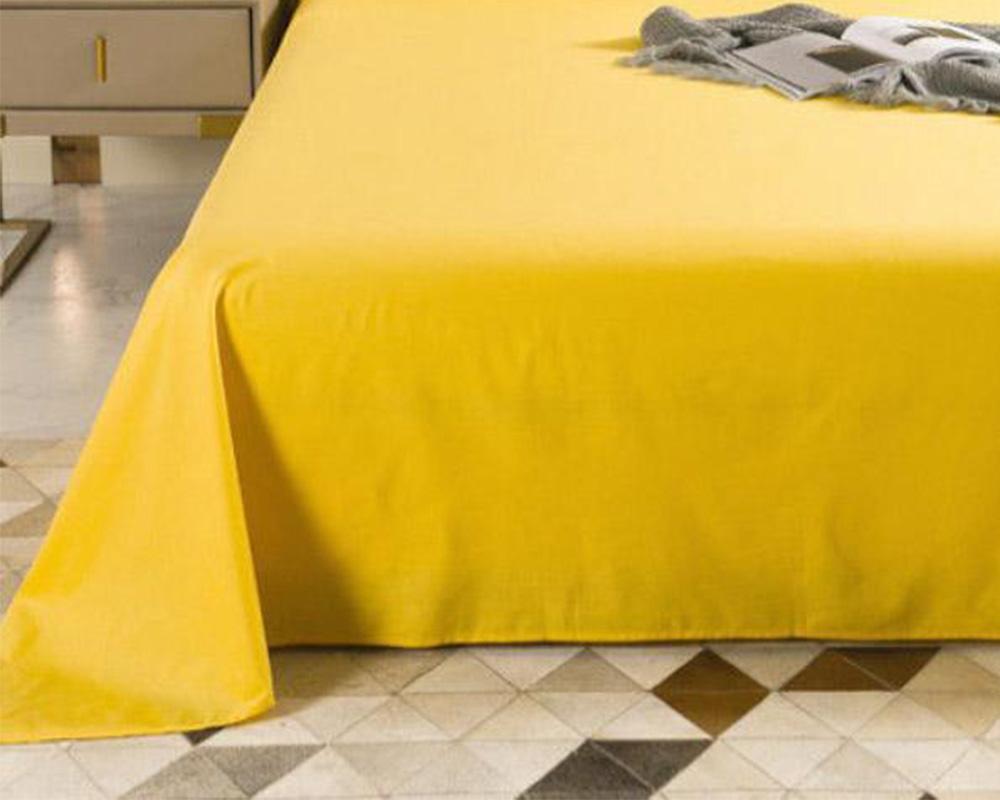 

Простыни с тонким начесом, простые, приятные для кожи, двойные, одинарные, четырехсезонные, детская общая кровать, простыни из домашнего текстиля Twin жёлтый