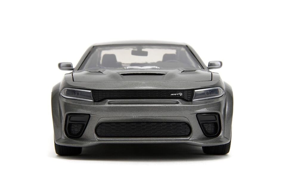 JADA TOYS 1/24 Scale Fast & Furious X Dodge Charger SRT Hellcat 2021 F&F X Charger Diecast Model Car, Gray [Parallel Import]