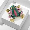 Fashion Retro Rhinestone Frog Brooches For Women Clothing Coat Jewelry Accessries Gifts