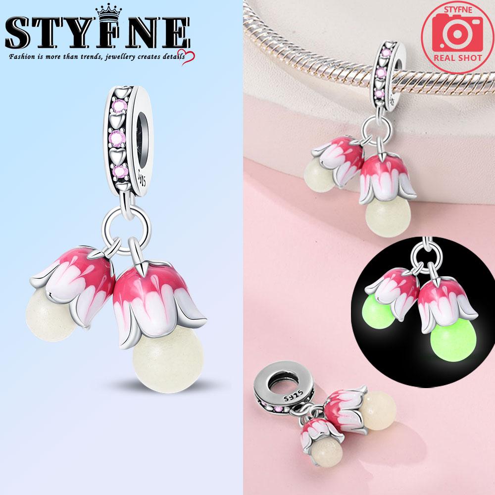 Copper Luminous Charm Green Firefly Chameleon Dragon Balls Suitable For Original Bracelet Diy Gifts Beautiful Jewelry