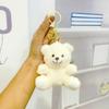 Cool Teddy Bear Plush Keychain Cute Stuffed Animal Pendant For Student School Bag Backpack Charm Accessory