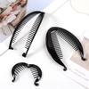 3Pcs/Set Fish Shape Hair Claws Clips Ponytail Holder for Women Girls Banana Clips Crabs Black Hair Styling Accessories