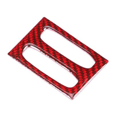 Adesivo Decorativo Bocchetta Aria Console Centrale in Fibra di Carbonio Adatto per Mercedes Benz Classe C W204 1114 Rosso