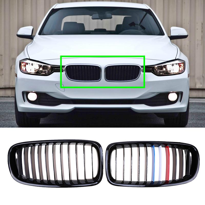 Car Front Bumper Center Grilles Racing Grille for BMW 3-Series F30 Sedan F31 Touring 2012 2013 2014 2015 2016 2017 Auto Exterior