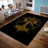 Golden Norse Hammer with Lightning Non-slip Rug Suitable for Living Room and Bedroom Sofas