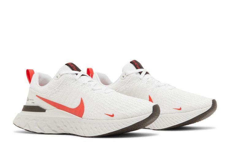 Nike React Infinity Run Flyknit 3 White Light Crimson Men's Sneakers