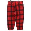 BOAT SAIL DRILL 70s Vintage Check Pattern Hunting Pants Red Men's Used