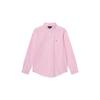Polo Camisa Casual Xadrez Bordada Abotoamento Simples Manga Longa Infantil camisas 323978223-005