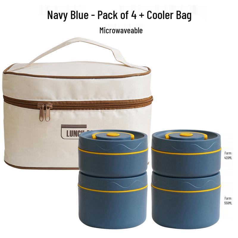 304 Stainless Steel Multi-layer Insulated Bento Box for Home or Office - Portable Single-Person Lunch Container