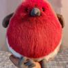 20cm Fat Robin Plushies Cartoon Stuffed Animal Fat Pigeon Doll Very Soft Cuddly Plush Bird Toy Cute Fluffy Birthday Gifts Girl