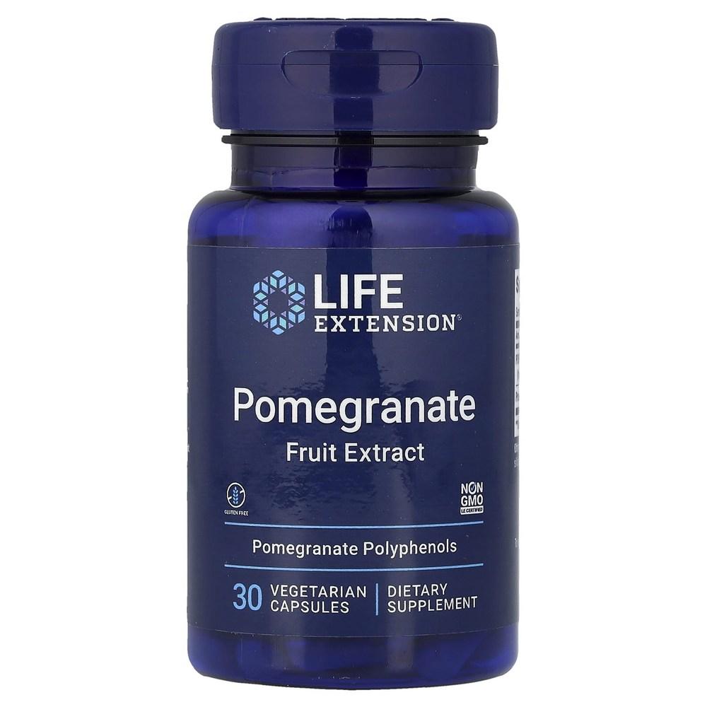 Life Extension Pomegranate Fruit Extract 30 Veg Capsules, 3 pcs, 30 Tablets Ingredients: may be subject to change at | 3 pcs 30 Tablets