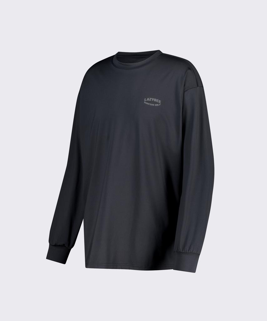 Leijibi Dry-Cooling Oversized Top Long Sleeve Rash Guard W Black 2