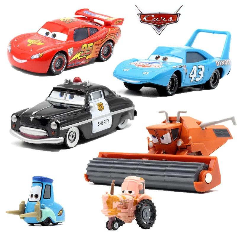 Hot- Pixar Car Lightning McQueen The King Frank Guido Luigi Diecast Metal Alloy Model Car Collection Toy Birthday Gift!