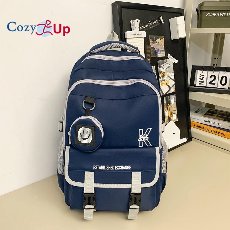 Легкий и удобный студенческий рюкзак. Рюкзак большой вместимости. 30x18x48cm бежевый — фото 9