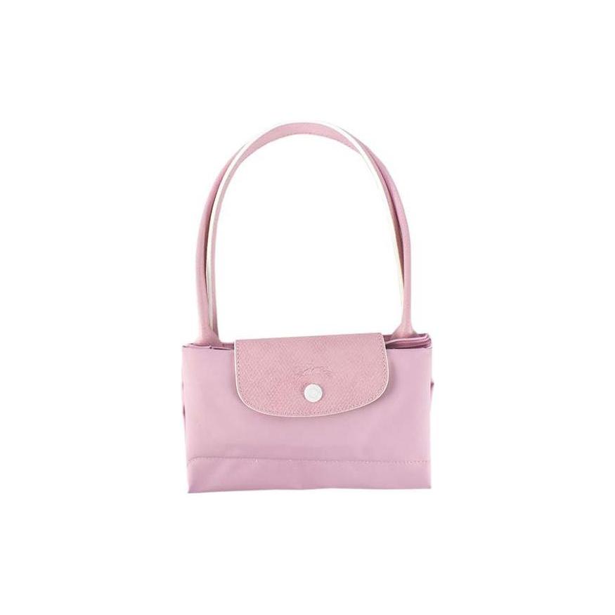 New LONGCHAMP Le Pliage Polyamide Canvas Fabric Canvas Bag Dumpling Bag One Shoulder Handbag Medium Size Women's Pink 2605619P36