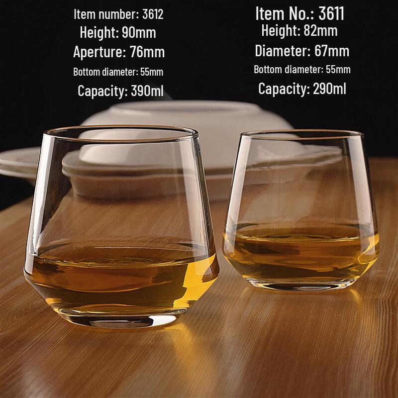 OLOEY Versatile 590ml Glass Tumbler Set (2-Pack)