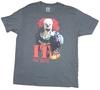 T-shirt da uomo It Il Film Immagine di Pennywise che Ride e Punta