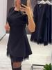 2025 European Rhinestone Mesh Pleated Dress - Spring/Summer Collection