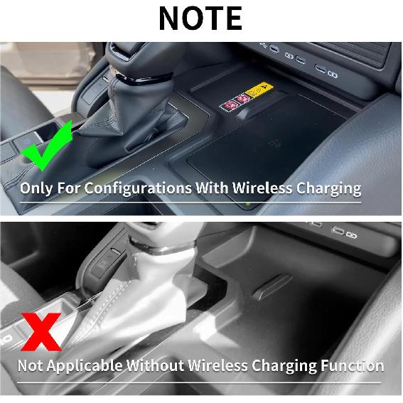 Smabee Center Console Wireless Charging Protective Mat For 2024 2025 Toyota Land Cruiser Prado 250 J250 LC250 Accessories Silicone Non-Slip Pad