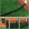 Rain Gutter Downspout Extensions Flexible Down Spout Drain Extender with 3x4in and 2x3in Connectors