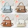 Pu Small Square Bag For Women With Inner Zipper Pouch For Daily Use