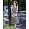 Lyocell Faux Two-Piece Casual Set