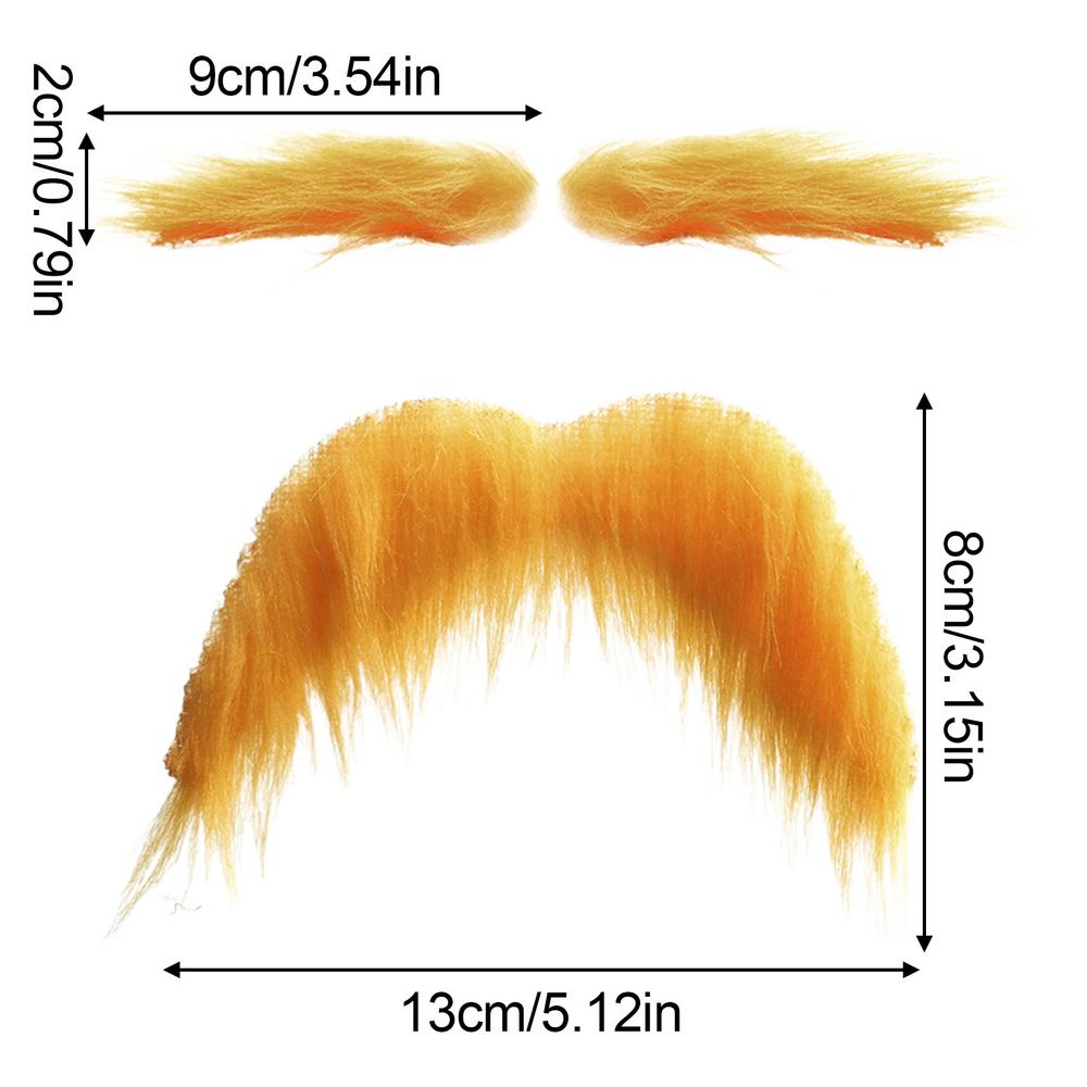 

Желтые усы и брови Искусственная борода Накладные брови Смешная Хэллоуин Искусственная борода Желтый набор бровей и бороды Накладная борода Новинка жёлтый