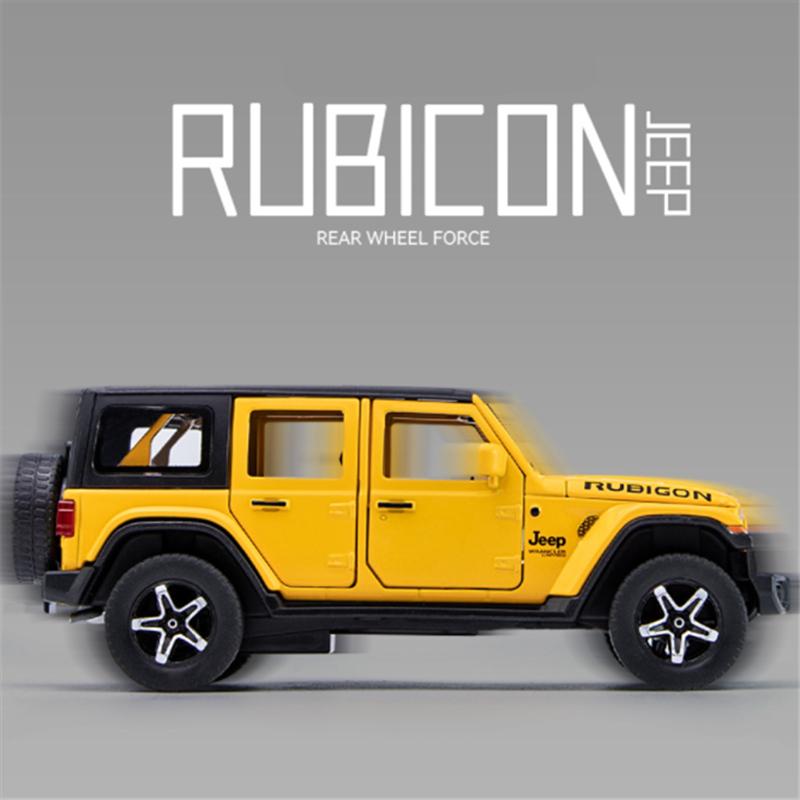 1:32 Jeeps Wrangler Rubicon Alloy Car Model Diecasts Metal Off-road Vehicles Car Model Simulation Sound and Light Kids Toys Gift ALQ1