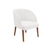 Velvet Semi-Circular Dining Chair Cover with Elastic Arc Design