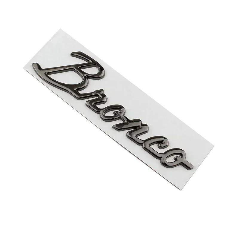 WBTI6 For Ford Bronco 2020 2021 2022 2023 Metal Fender Side Letter Badge Window Body Emblem Sticker Decoration Trim Accessory