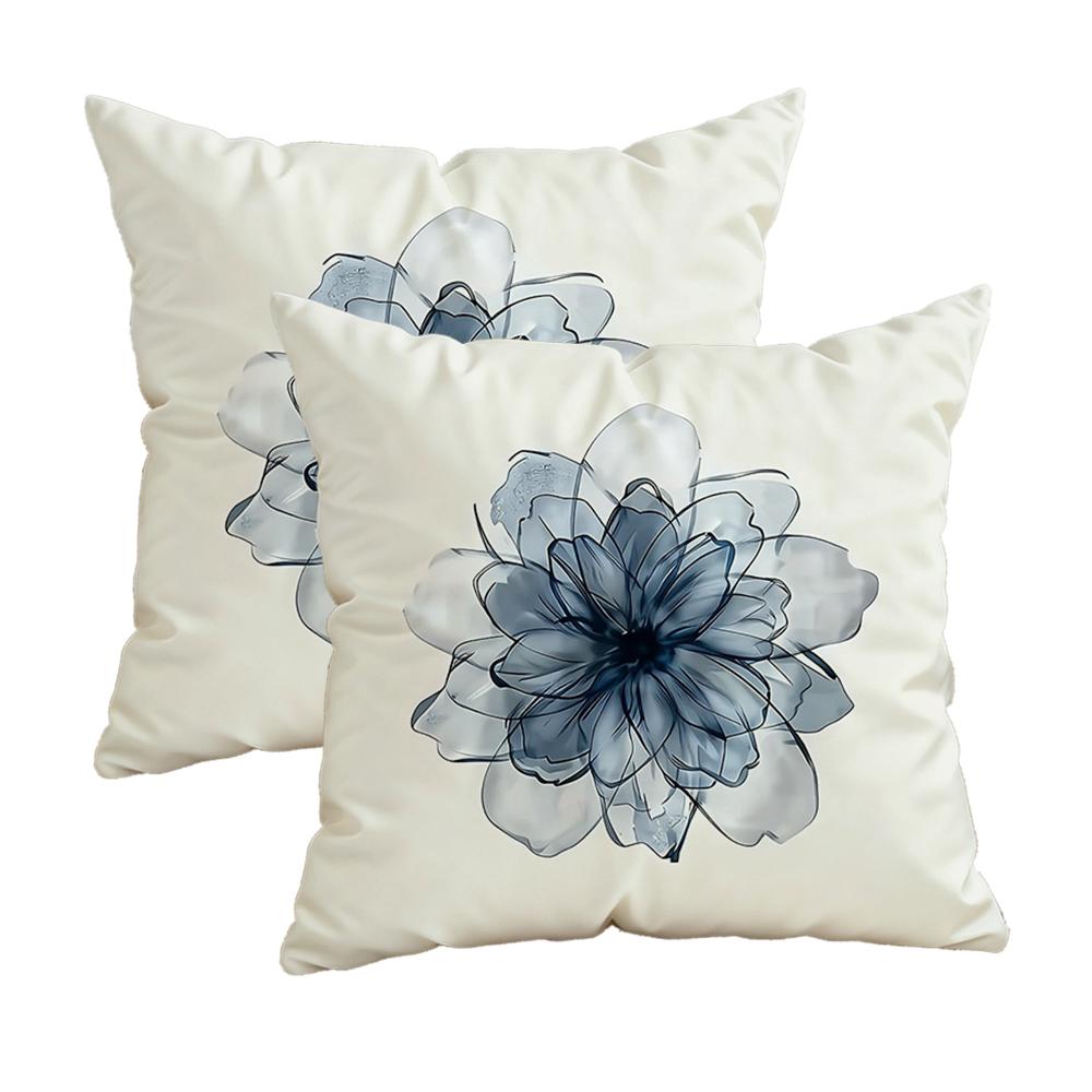 Gradient Blue Pillowcases For A Modern Lookzipper Design, Decorative Pillowcase, 45X45 Cm Pillowcase