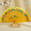 Folding Fan Wood Spanish Fan for Dancing Printing Hand Folding Fan Performances Prop Home Decor Ornaments Craft Gifts for Guest
