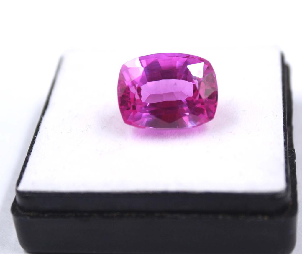 18.80 Carat Certified Pink Ruby Burma Cushion Shape Loose Gemstone SN308
