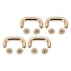 20 Sets U Shape Ring Buckles 5.5mm Crossed Screws Arch Bridge Handle Hardware for Purse Handbag