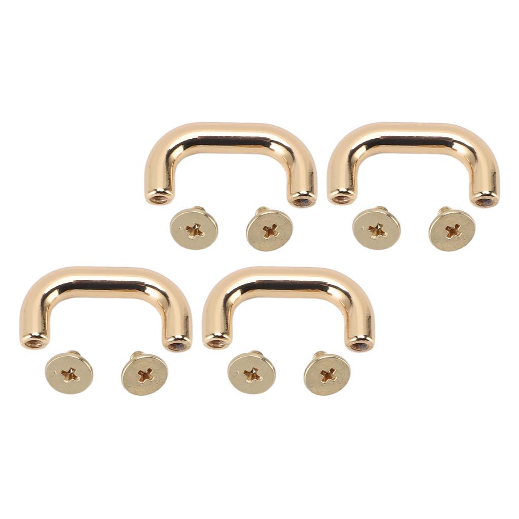 20 Sets U Shape Ring Buckles 5.5mm Crossed Screws Arch Bridge Handle Hardware for Purse Handbag