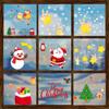 Santa Claus Snowman Scene Decoration Sticker Atmosphere Static Glass Sticker Decoration